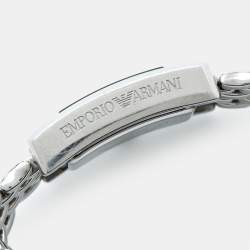 Pre Owned Emporio Armani Black Stainless Steel AR-0116 Women's Wristwatch 21 mm