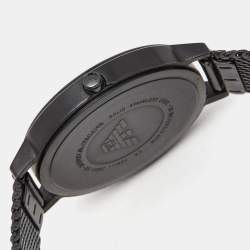 Pre Owned Emporio Armani Black PVD Coated Stainless Steel AR11252 Women's Wristwatch 32 mm