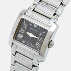 Emporio Armani Grey Stainless Steel AR5708 Women's Wristwatch 27 mm