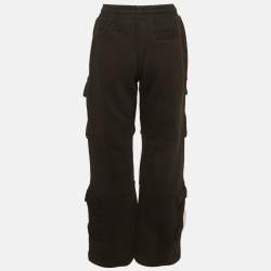 Pre Owned Entire Studio Black Jersey Utility Track Pants S