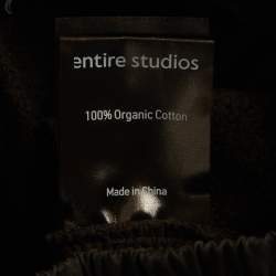 Pre Owned Entire Studio Black Jersey Utility Track Pants S