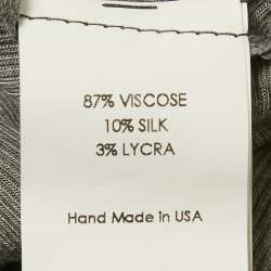 مملوكة مسبقًا فستان إنزا كوستا رمادي تمويه تريكو ميدي صغير