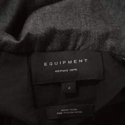 Equipment Charcoal Grey Wool Oversized Blazer S