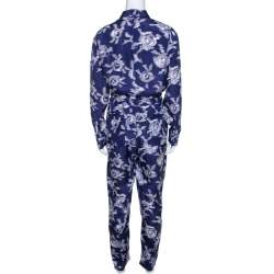 مملوكة مسبقًا جمبسوت اكويبمينت حرير مطبوع ماڨريك بنفسجي صغير (سمول)