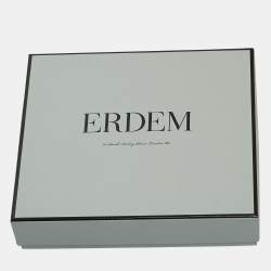 Erdem Multicolor Floral Print Silk Carrington Square Scarf S