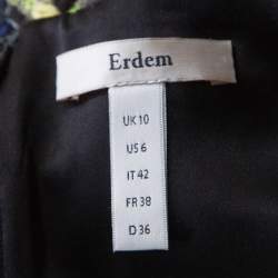 Erdem Multicolor Cap Sleeve Amanie Tweed Top M