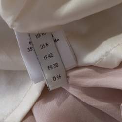 Erdem Light Pink Lace Front Bow Detail Top and Skirt Set M 