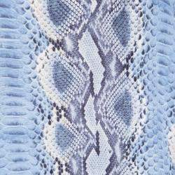 Ermanno Scervino Blue Python Print Silk Short Sleeve Top M