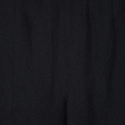 Ermanno Scervino Black Cotton Knit High Waist Trousers S