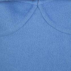Ermanno Scervino Blue Angora Layered Strapless Dress M