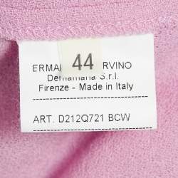 Pre Owned Ermanno Scervino Pink Crepe Pleated Sleeveless Mini Dress M