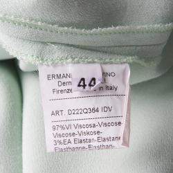 Pre Owned Ermanno Scervino Mint Green Sleeveless Fit and Flare Dress M