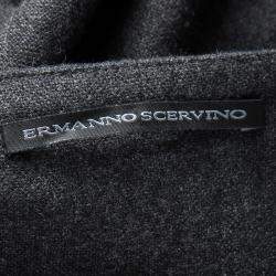 Ermanno Scervino Grey Wool Midi Pencil Skirt M