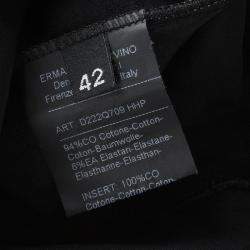 Pre Owned Ermanno Scervino Black Embellished Cutout Detail Backless Halter Gown M 