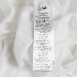 Pre Owned Ermanno Scervino White Lace Detail Cotton Maxi Dress M