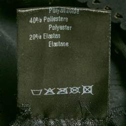 Pre Owned Ermanno Scervino Black Jersey Cut Out Detail Playsuit S