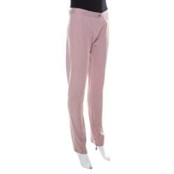 Ermanno Scervino Lavender Cotton Stretch Tapered Trousers M