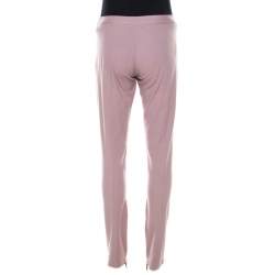 Ermanno Scervino Lavender Cotton Stretch Tapered Trousers M