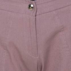 Ermanno Scervino Lavender Cotton Stretch Tapered Trousers M