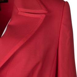 Escada Red Wool Tailored Blazer XS