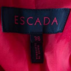 Escada Red Wool Tailored Blazer XS