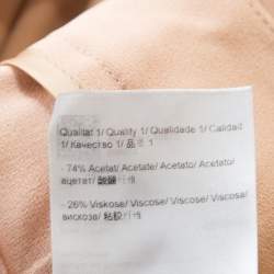 Pre Owned Escada Desert Rose Pink Crepe Tailored Torill Straight Trousers M