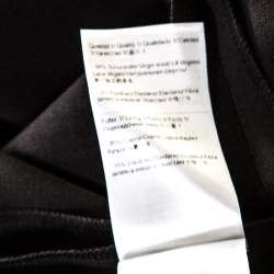 Pre Owned Escada Black Stretch Wool Paneled A Line Ryanta Skirt XL