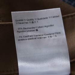 Pre Owned Escada Caramel Brown Stretch Denim Teresa Straight Leg Jeans XXL