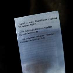 Pre Owned Escada Navy Blue Glitter Denim High Rise Straight Leg Jeans S