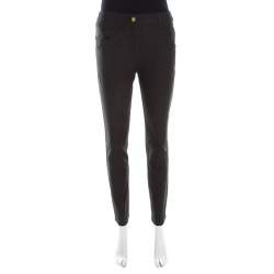 Escada Forest Green Stretch Denim Teresa Straight Leg Jeans M