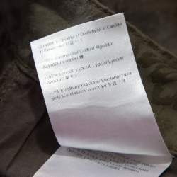 Pre Owned Escada Grey Floral Jacquard Stretch Denim Skinny Jeans M