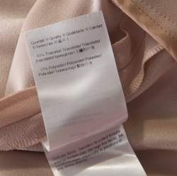 Pre Owned Escada Blush Pink Crepe Tapered Tressas Trousers XXL