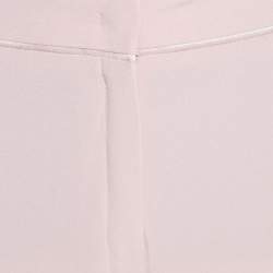 Pre Owned Escada Blush Pink Crepe Tapered Tressas Trousers XXL