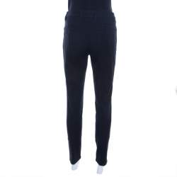 Pre Owned Escada Navy Blue Stretch Denim Teresa Straight Leg Jeans M