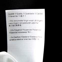 Pre Owned Escada Black Stretch Wool Blend High Waist Tina Trousers M