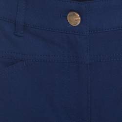 Pre Owned Escada Saphire Blue Stretch Denim Teresa Straight Leg Jeans S