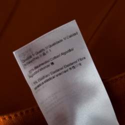 Pre Owned Escada Amber Orange Stretch Denim Teresa Straight Leg Jeans XL