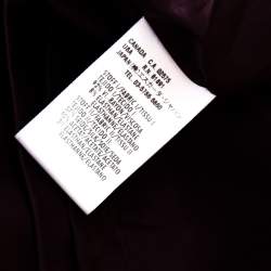 مملوكة مسبقًا Escada Aubergine Draped Bodice Detail Asymmetric Sleeve Corsagenkleid Sheath Dress M