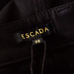 Pre Owned Escada Black Stretch Denim Teresa Straight Leg Jeans M