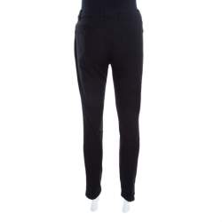 Pre Owned Escada Black Stretch Denim Teresa Straight Leg Jeans M