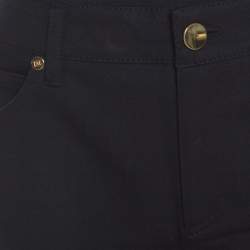 Pre Owned Escada Black Stretch Denim High Rise Straight Leg Tessa Jeans M