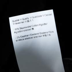 Pre Owned Escada Grey Coated Stretch Denim Straight Leg Jeans M