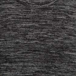 Escada Marled Grey Wool Blend Sleeveless Scoop Neck Sweater Top L