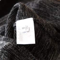 Escada Marled Grey Wool Blend Sleeveless Scoop Neck Sweater Top L