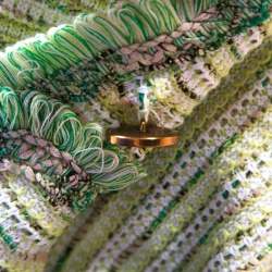 Pre Owned Escada Green Cotton Blend Tweed Boucle Jacket M