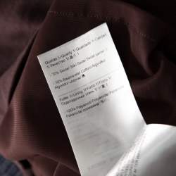 Escada Mauve Silk Cotton Iridescent Paillette Embellsihed Shawn Dress M