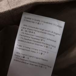 Escada Pine Brown Wool Tailored Rubla A Line Skirt M