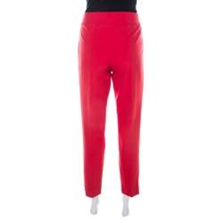 مملوكة مسبقًا Escada Tivoli Orange Crepe Stretch Tapered Tineka Trousers M
