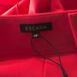 مملوكة مسبقًا Escada Tivoli Orange Crepe Stretch Tapered Tineka Trousers M