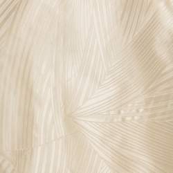 Pre Owned Escada Buttercream Paneled Stripe Print Silk Pencil Skirt M